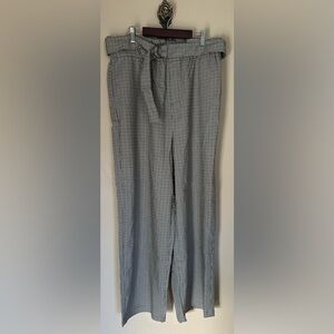 OAT New York Paper Bag Trousers 🖤🤍 Black & White Gingham | Size Large | NWT
